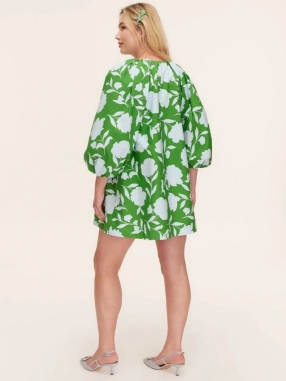 Kate Spade X Green and White Floral Tunic Dress